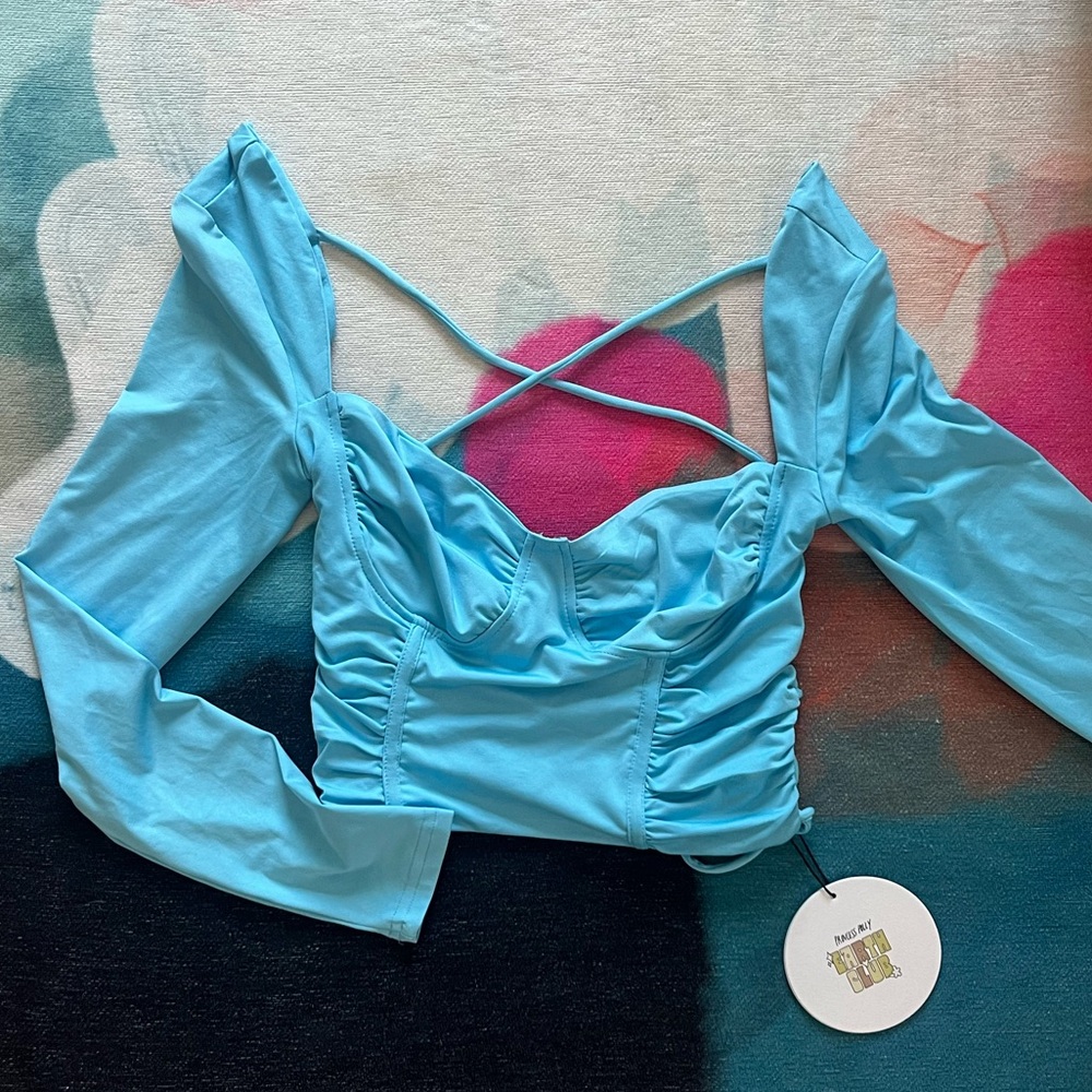 Princess Polly Kip Long Sleeve Blue